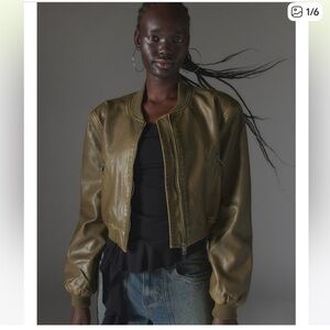 Lioness Leather Bomber Jacket